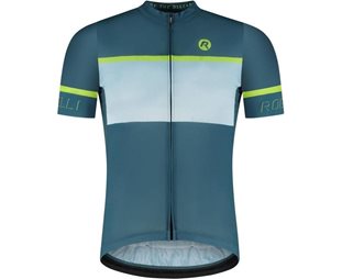 Cykeltröja Rogelli Hero II Jersey SS Men Black/Blue/Lime
