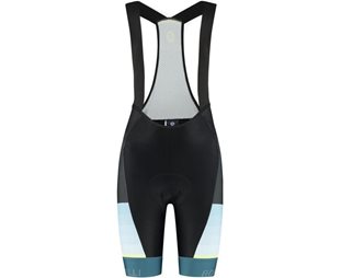 Cykelbyxor Rogelli Impress II Bib Short Women Black/Blue/Yellow