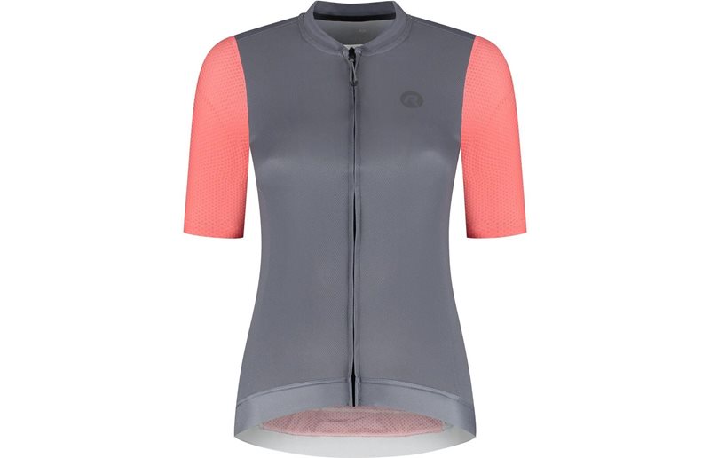 Pyöräilypaita Rogelli Fast Jersey SS Women Grey/Pink/Coral