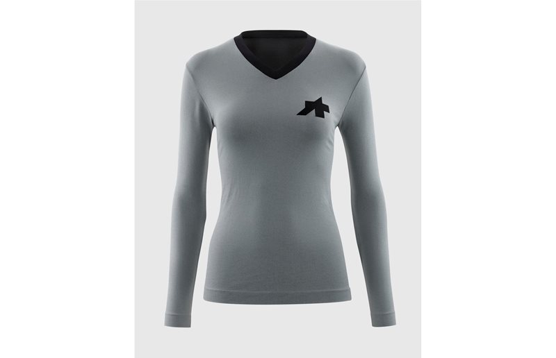 Cykeltröja Assos W's Tech T-Shirt TACTICA LS T5 Fanatic Silver