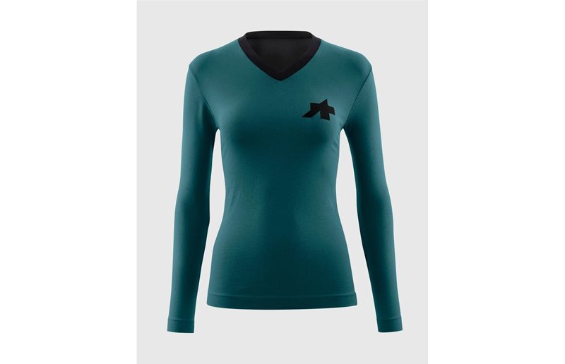 Cykeltröja Assos W's Tech T-Shirt TACTICA LS T5 Foundation Green