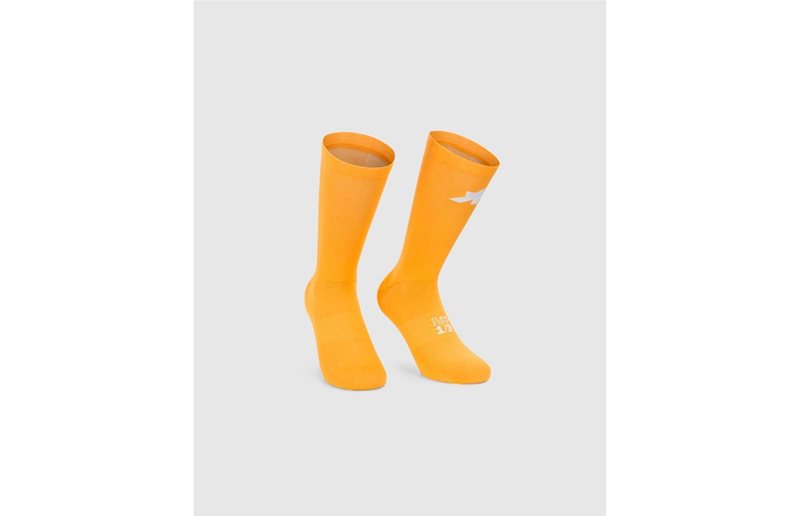 Cykelstrømper Assos Socks Racing S11 Flame Orange