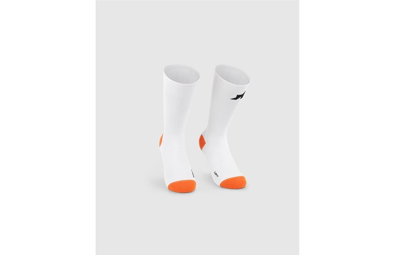 Pyöräilysukat Assos Socks RSR S11 White Series