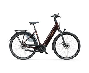Naisten sähköpyörä Batavus Finez Power Exclusive Dark Red Brown