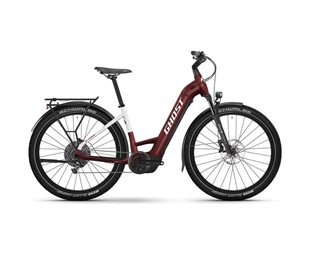 Elcykel hybrid Ghost E-Teru Advanced Low Eq Red/White Glossy