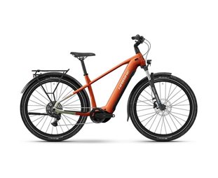 Elcykel hybrid Haibike Trekking 4 High Orange/Silver Glossy