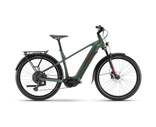 Elcykel hybrid Haibike Trekking 5 High Olive/Red Glossy