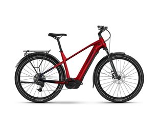 Elcykel hybrid Haibike Trekking 7 High Dynamite Red/Blue Glossy