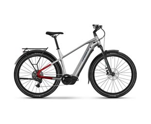Elcykel hybrid Haibike Trekking 7 High Soft Grey/Red/Blue Glossy