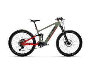Sähkömaastopyörä Tunturi e290 Full Green/Red/Black
