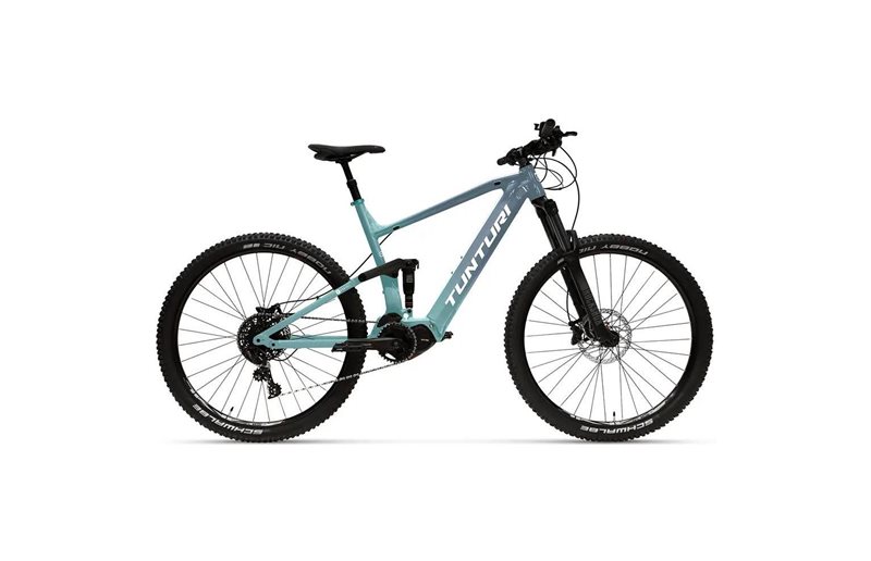 El MTB Tunturi e290 Full EP8 Dark Blue/Turquoise/White