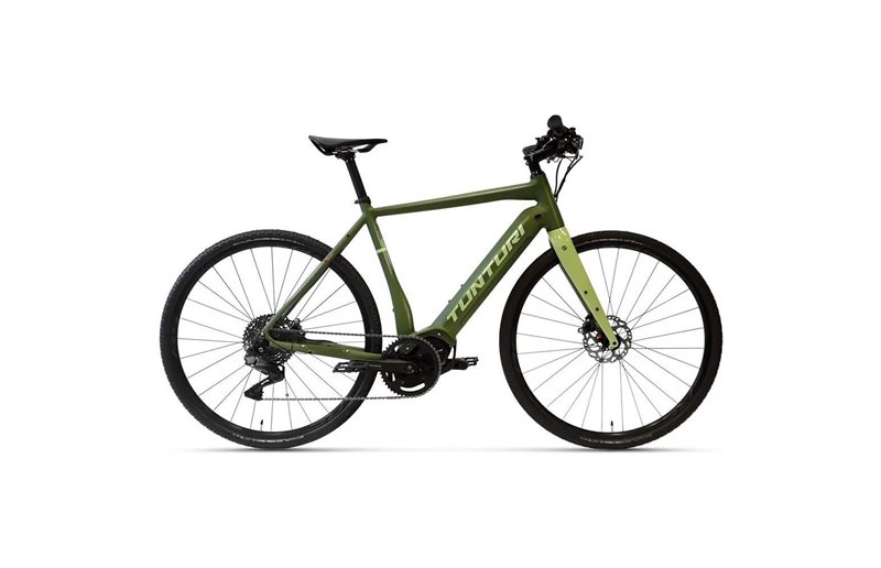 Gravel Elcykel Tunturi eGravel Di2 Dark Green/Green