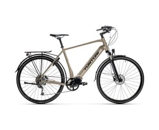 Elsykkel hybrid Tunturi eLux High Khaki/Black