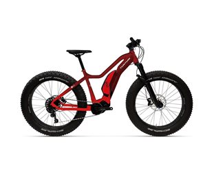 Fatbike sähköpyörä Tunturi eMax Burgundy Red