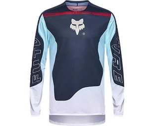 Cykeltrøje Fox Jersey Flexair LS Elevated Midnight Blue
