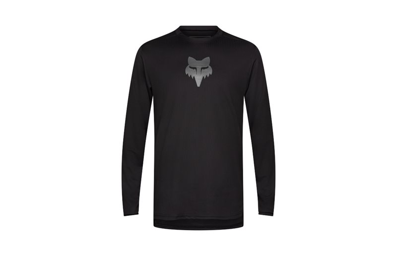Pyöräilypaita Fox Jersey Ranger LS Fox Head Black