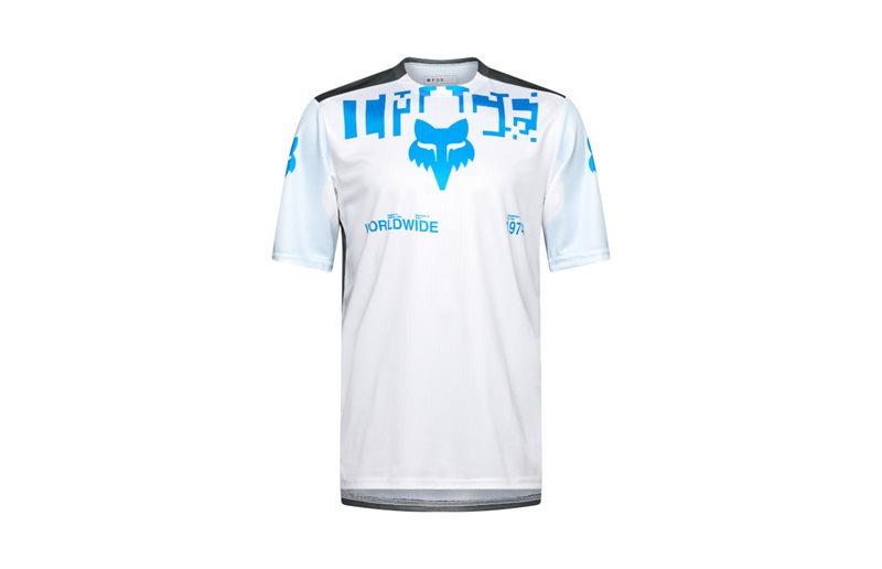 Pyöräilypaita Fox Jersey Ranger SS Digi Image White