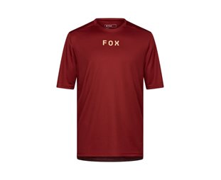 Pyöräilypaita Fox Jersey Ranger SS Wordmark Rust