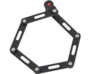 Vikbart Lås Eovolt Foldable Antitheft Lock Black