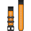 Klockarmband Garmin QuickFit 22 Silikon Graphite/Spark Orange