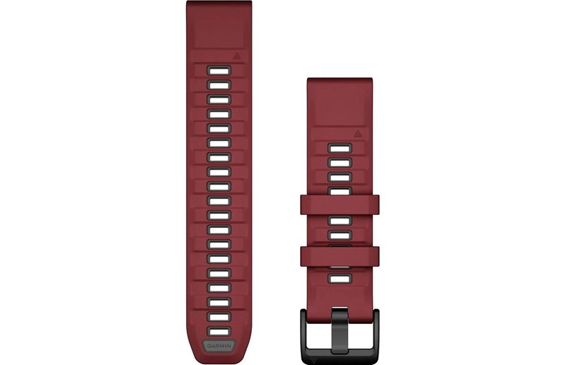 Klockarmband Garmin QuickFit 22 Silikon Marsala/Graphite