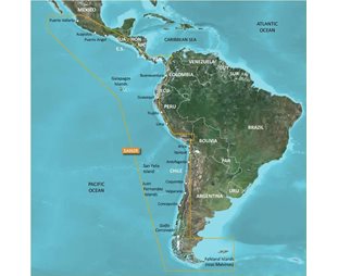 Garmin microSDT/SDT card: HXSA002R - South America West Coast