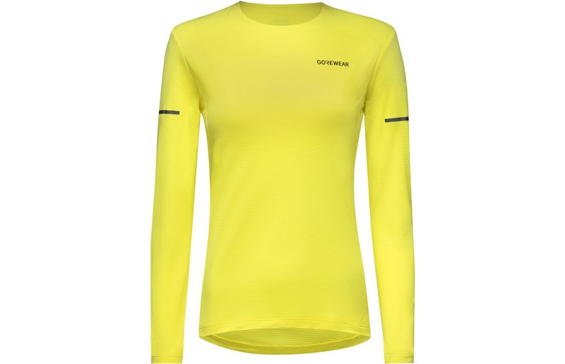 Löpartröja GOREWEAR Contest 2.0 LS Tee Womens Washed Neon Yellow