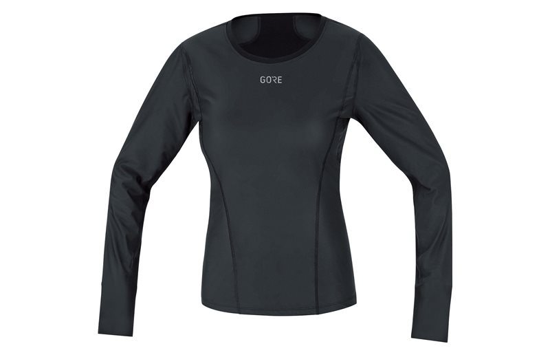 Löpartröja GOREWEAR M Women GORE¬ WINDSTOPPER¬ Base LS Shirt Black