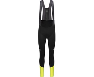 Sykkelbukse GOREWEAR Spinshift Thermo Bib Tights+ Mens Black/Neon Yellow