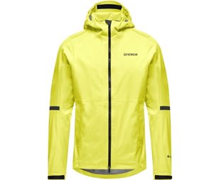 Pyörätakki GOREWEAR Lupra GORE-TEX 2.0 Hupparitakki Miehille Lime Yellow