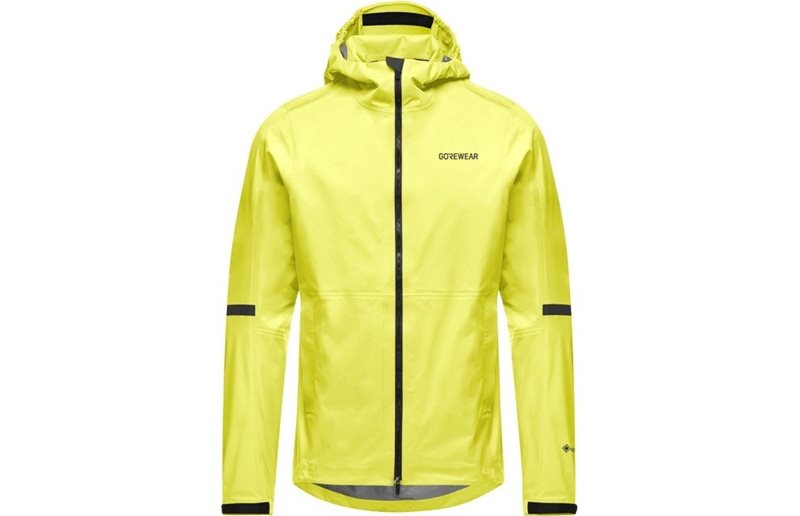 Cykeljacka GOREWEAR Lupra GORE-TEX 2.0 Hooded Jacket Mens Lime Yellow