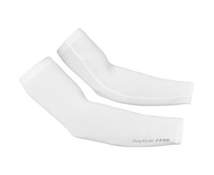 Armvärmare GripGrab Arm Sleeves UPF 50+ UV Protect White