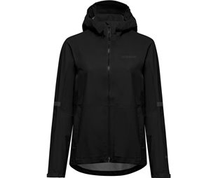 Pyörätakki GOREWEAR Lupra GORE-TEX 2.0 Hupparitakki Naisille Musta