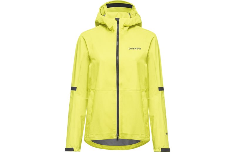 Cykeljacka GOREWEAR Lupra GORE-TEX 2.0 Hooded Jacket Womens Lime Yellow