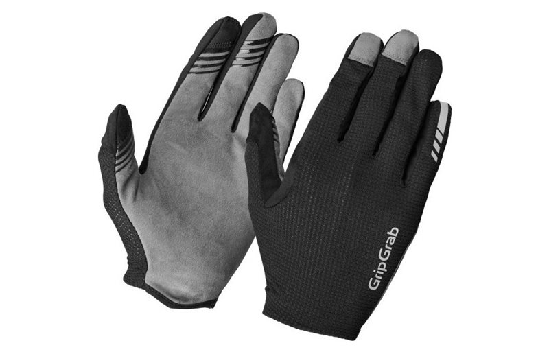 GripGrab PACR InsideGrip™ Pitkäsormiset kesäpyöräilyhanskat Black