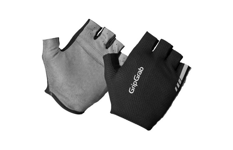 GripGrab PACR InsideGrip™ Lyhytsormiset kesäpyöräilyhanskat Black