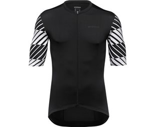 Pyöräilypaita GOREWEAR Swiftride Optical Jersey Miehille Musta/Valkoinen