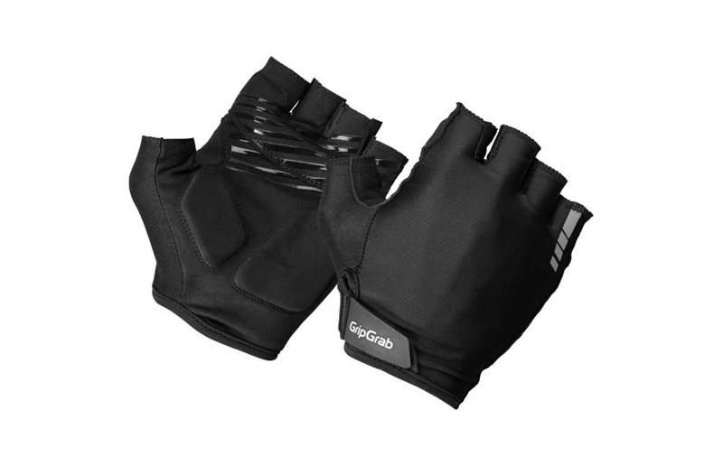 GripGrab RIDE Vadderade Kortfingrade Sommarhandskar Black