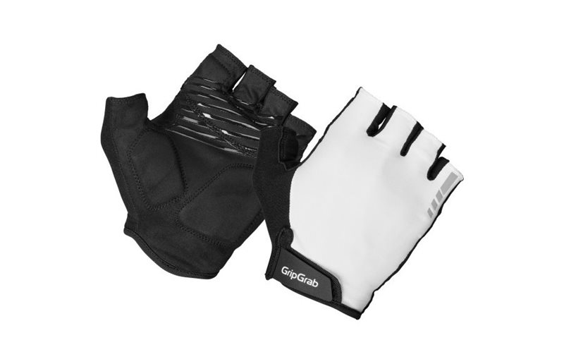GripGrab RIDE Vadderade Kortfingrade Sommarhandskar White
