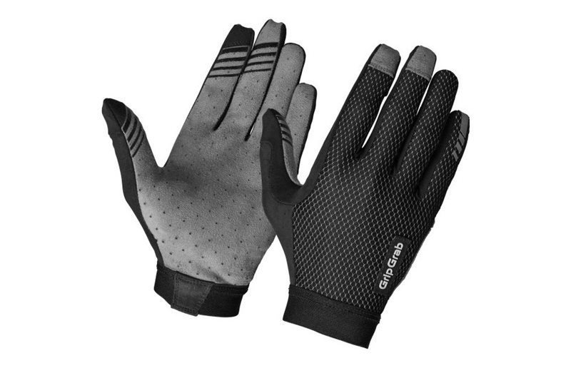 GripGrab Vertical 2 InsideGrip™ Pitkäsormiset kesäpyöräilyhanskat Black
