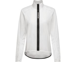 Pyöräilytakki GOREWEAR Spinshift Windbreaker Naisille Valkoinen