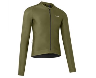 Cykeltröja GripGrab Jersey PACR Long Sleeve Olive Green
