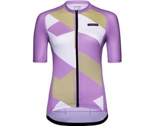 Pyöräilypaita GOREWEAR Spirit Signal Jersey Naisille Scrub Purple/Valkoinen