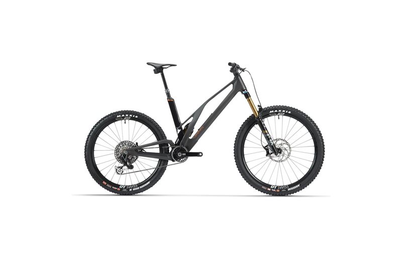 Fulldempet MTB Unno BURN Factory Matter Carbon Raw Copper