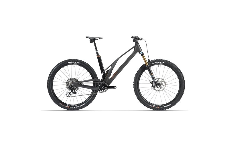 Fulldempet MTB Unno DASH Factory Matter Carbon Raw Copper