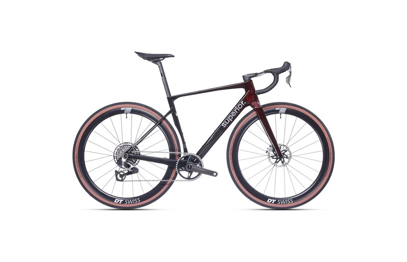 Gravel bike Superior XR 9.9 GR Matte Carbon/Gloss Red