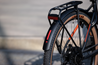 Naisten sähköpyörä Rock Machine Crossride E700 B Touring CX Matte Black/Orange