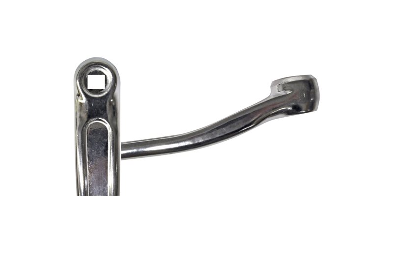 Kampi PowerFactory left 170mm alu square Silver