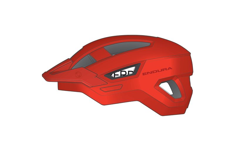 Cykelhjälm Endura Hummvee Helmet Flame Red