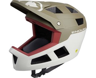 Cykelhjälm Endura SingleTrack Full Face MIPS Helmet Tweed Green